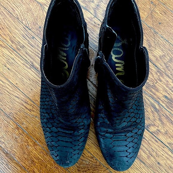 Sam Edelman - Snakeskin Ankle Booties - Picture 1 of 5